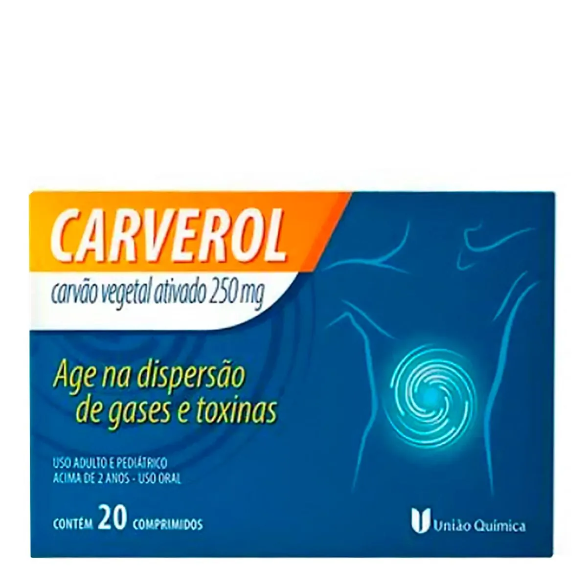 Antigases e Antitóxico Carverol 250mg 20 Comprimidos